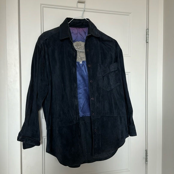 Suede versized jacket - Picture 1 of 3